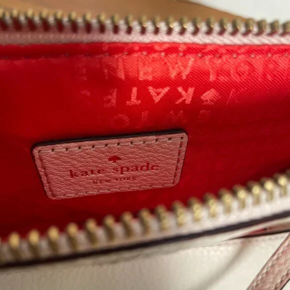 Kate Spade New York Mansfield Mariana pebbled leather crossbody bag Beige - Picture 5 of 10